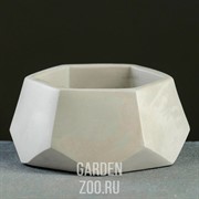 Кашпо ТЕХНО 0,22л серый - фото 42023