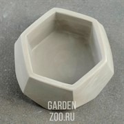 Кашпо ТЕХНО 0,22л серый - фото 42024