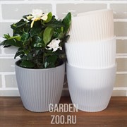 Горшок ЭВИ 3л с дренажной системой серый - фото 42060