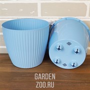 Горшок ЭВИ 3л с дренажной системой небесный - фото 42069