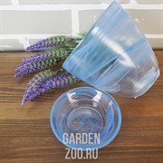 Горшок № 2 алебастр голубой d13 - фото 42078