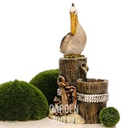 Фонтан садовый с пеликаном стеклопластик U08931 - фото 42131