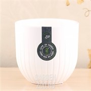 Горшок Альфа 6л белый с вкладышем - фото 42180