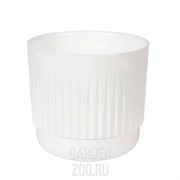 Горшок Бета 1,4л белый с вкладышем - фото 42184