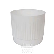 Горшок Бета 4,2л белый с вкладышем - фото 42188