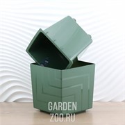 Горшок Квадро 3,3л нефрит с вкладкой - фото 42200 Горшок Квадро 3,3л нефрит с вкладкой - фото 42200