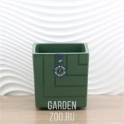 Горшок Квадро 3,3л нефрит с вкладкой - фото 42201 Горшок Квадро 3,3л нефрит с вкладкой - фото 42201