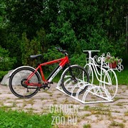 Парковка для велосипедов металлическая с подставкой под цветы 71-211 - фото 42256