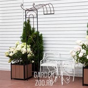 Полуарка садовая металлическая 863-33R - фото 42278