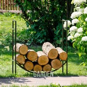 Дровница в стиле Лофт металл черная открытая 66-901 - фото 42307