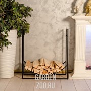 Дровница в стиле Лофт металл черная открытая 66-901 - фото 42309