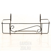 Подставка для балконных ящиков на перила длина 62см металл 51-053 - фото 42328