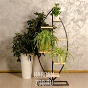 Этажерка Рыбка в стиле Лофт с шестью полками металл и дерево 66-709 - фото 42349