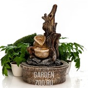 Фонтан мини Каскад с двумя горшками F08710 - фото 42358