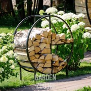 Дровница металл для дачи и дома Лофт Круг 66-912 - фото 42392