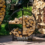 Дровница металл для дачи и дома Лофт Круг 66-912 - фото 42393