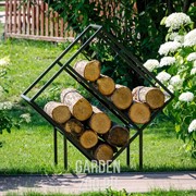 Дровница металл для дачи и дома Лофт Ромб 66-914 - фото 42396