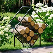 Дровница металл для дачи и дома Лофт Ромб 66-914 - фото 42397