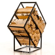 Дровница металл для дачи и дома Лофт Ромб 66-914 - фото 42399