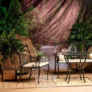 Кресло кованое черное с мягким сиденьем 303-30 - фото 42613