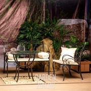 Кресло кованое черное с мягким сиденьем 303-30 - фото 42614