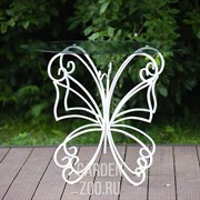 Стол Бабочка стекло с металлом 352-23 - фото 42629