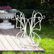 Стол Бабочка стекло с металлом 352-23 - фото 42630