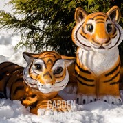 Фигура Тигренок лежит стеклопластик U08924 - фото 42722