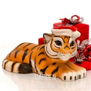 Фигура Тигренок лежит стеклопластик U08924 - фото 42723