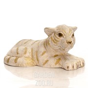 Фигура Тигренок лежит стеклопластик U08924 - фото 42731