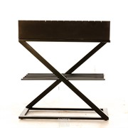 Гриль угольный металлический с полкой 861-52 - фото 42755