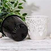 Кашпо Форест 3,5л антрацит-белый - фото 42766