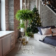 Подставка напольная Лоза на 9 цветов бело-золотая 14-109-WG - фото 42862