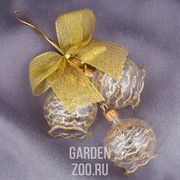 Подвеска новогодняя Сюрприз стекло - фото 42889