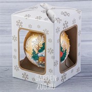 Шар Сказочная избушка 6,5см стекло - фото 42897