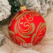 Шар Народные мотивы 8,5см стекло - фото 42904