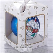 Шар Зимний вечер 8,5см стекло - фото 42909