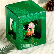 Игрушка ёлочная Шар Олешка 7,5см - фото 42915