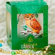 Шар Филин 11 см стекло - фото 42934