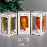 Шар Шишка 5 см стекло - фото 42939