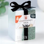 Свеча куб Кристаллический узор 5*7,5см хвойный - фото 42989