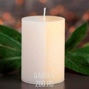 Свеча цилиндр Кристаллический узор 5*7,5см ваниль - фото 42992