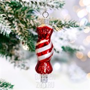 Игрушка ёлочная Конфета 8см - фото 43033