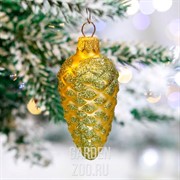 Игрушка ёлочная Шишка 1 7,5см - фото 43038