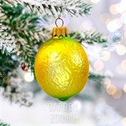 Игрушка ёлочная Лимон 7,5см - фото 43040