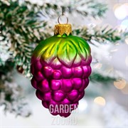 Игрушка ёлочная Виноград 8см - фото 43046