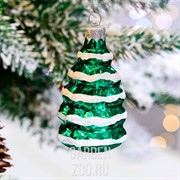 Игрушка ёлочная Ёлка под снегом 8см - фото 43048