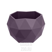 Кашпо Топаз 0,45л сливовый - фото 43115