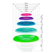 Набор мисок Радуга 5шт - фото 43294