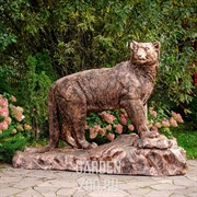 Фигура садовая Снежный барс длина 270 см стеклопластик U08983 - фото 44703